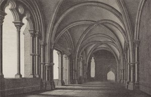 Maulbronnin luostarin aula, Baden-Württemberg, Saksa (kaiverrus) tekijältä German School