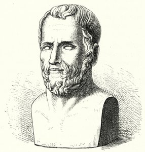 Theophrastus, antiikin kreikkalainen filosofi (kaiverrus) tekijältä German School
