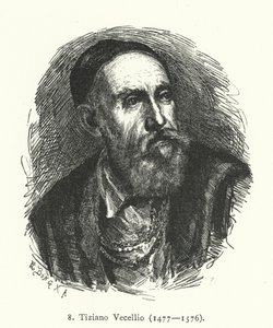 Titian, italialainen Venetsian koulukunnan renessanssimaalari (kaiverrus) tekijältä German School