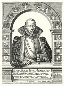 Tycho Brahe, tanskalainen tähtitieteilijä (kaiverrus) tekijältä German School