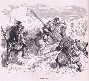 Under Fire, Cassells History of the War välisen Ranskan ja Saksan julkaisija Cassell and Company Limited, n. 1890 (litho) tekijältä German School