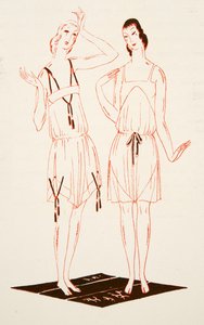 Stylin alusvaatteet, julkaisu 1922 (pochoir-painatus). tekijältä German School