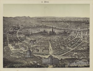 Wien, Itävalta (väri litho) tekijältä German School