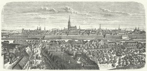 Wien 1600-luvun puolivälissä (kaiverrus) tekijältä German School