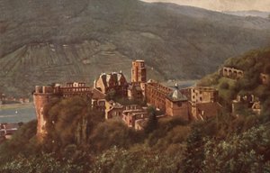 Näkymä Heidelbergin linnaan Molkenkurista (värilitra) tekijältä German School