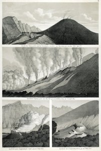 Näkymä Somma- ja Vesuvius-vuorelle, nähtynä lännestä observatoriosta, 27. huhtikuuta 1855 tekijältä German School