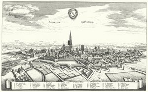 Näkymä Strasbourgiin (kaiverrus) tekijältä German School