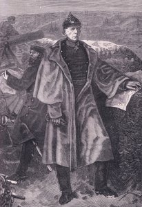 Von Moltke ennen Pariisia, Cassellsin Ranskan ja Saksan välisen sodan historia, julkaisija Cassell and Company Limited, n. 1890 (litho) tekijältä German School