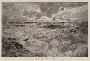 Waves, Einsamor Strand (litho) tekijältä German School