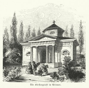Weimarer Fuersten Gruft, Saksi-Weimar-Eisenachin herttuoiden hautakappeli ja saksalaisten kirjailijoiden Johann Wolfgang Goethen ja Friedrich Schillerin hautojen paikka tekijältä German School