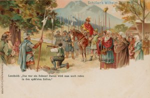 William Tell ampuu omenaa poikiensa päästä tekijältä German School