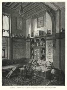 Francis Dillonin työpaja, sisustettu arabialaiseen tyyliin (litho) tekijältä German School