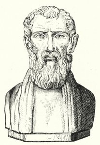 Zeno of Citium, antiikin kreikkalainen filosofi (kaiverrus) tekijältä German School