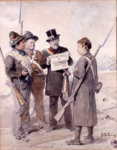 Risorgimento: Milanon viisi päivää (Cinque giornate di Milano) (18.-22. maaliskuuta 1848): tämä on yksi ensimmäisistä jaksoista vuoden 1848 vallankumouksista (osa Italian ensimmäistä itsenäisyyssotaa), jossa milanolaiset nousivat väestö kapinallista vastaa tekijältä Gerolamo Induno