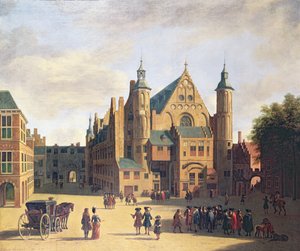 Kaupungin aukio Haarlemissa