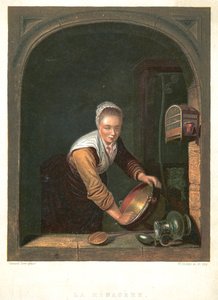 Kotiäiti, 1630-1670 tekijältä Gerrit Dou