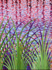 Creek Reeds 08, 2014 (akryyli kankaalle) tekijältä Gerrit Greve