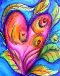 G Hearts 03, 2016 (akryyli kankaalle) tekijältä Gerrit Greve