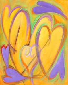 G Hearts 11, 2016 (akryyli kankaalle)