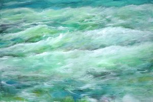 Quiet Seas, 2013 (akryyli kankaalle) tekijältä Gerrit Greve