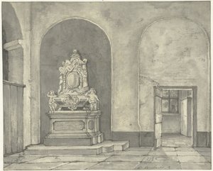 Balthin hautamonumentti. Fredericus von Stosch Janskerkissä Utrechtissa
