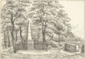 Witte van Haemsteden muistomerkki, jonka David Jacob van Lennep perusti vuonna 1817 Huis te Manpadissa Heemstedessä