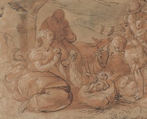 Paimenten palvonta, 1599. tekijältä Gerrit Pietersz Sweelink