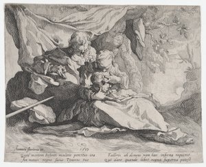 Loput lennossa Egyptiin, 1593. tekijältä Gerrit Pietersz Sweelink