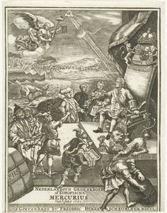 Vuoden 1750 eurooppalaisen elohopean otsikkosivu tekijältä Gerrit Sibersma (possibly)