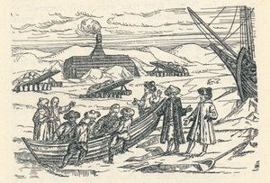 Barents arktisella alueella: Kota, jossa talvehtimme, 1598, 1912 tekijältä Gerrit de Veer