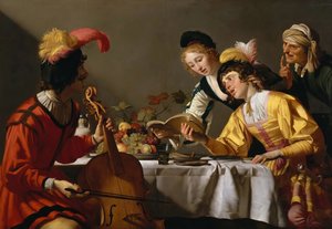 Konsertti, noin 1627. tekijältä Gerrit van Honthorst