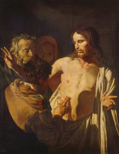 Uskomaton Tuomas. Noin 1620 tekijältä Gerrit van Honthorst