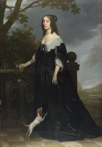Muotokuva Elizabeth Stuartista (1596-1662), Böömin kuningattaresta, vaaliruhtinas Palatinus Frederick V:n vaimosta ja Jaakob I:n tyttärestä, 1642