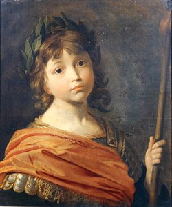 Prinssi Rupert (1619-82), kun poika Marsina (öljy kankaalle) tekijältä Gerrit van Honthorst