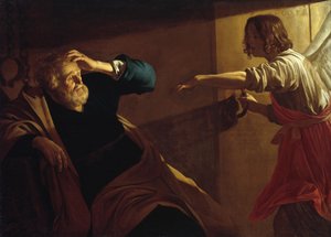 Die Befreiung des Heiligen Petrus tekijältä Gerrit van Honthorst