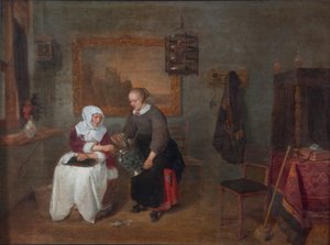 "Hollantilainen sisustus", 1640-1658 tekijältä Gerritsz Quiringh van Brekelenkam