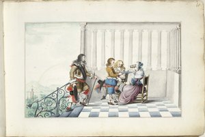 Seuraa terassilla tekijältä Gesina ter Borch (signed by artist)