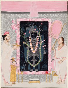 Pääpappi Tilakayat Govardhanlalji MKS:n tarjoukset Shri Nathjille juhlassa..., s. 1890 tekijältä Ghasiram Hardev Sharma
