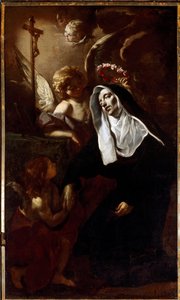 Saint Rita de Cascia hurmiossa (maalaus