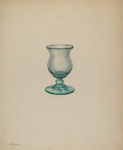Puhallettu lasi, 19351942.