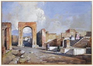 Italia, Pompejin kaivaukset tekijältä Giacinto Gigante