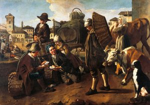 Markkinat, Giacomo Ceruti, joka tunnetaan nimellä Pitocchetto (1698-1767)