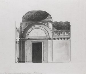 Kaappisuunnittelu Serracapriolan herttualle Pietarissa tekijältä Giacomo Antonio Domenico Quarenghi