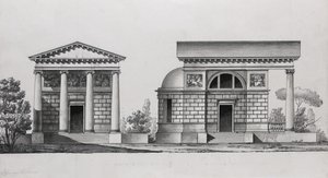 Kirkkosuunnittelu Tutomlin-perheelle tekijältä Giacomo Antonio Domenico Quarenghi