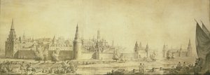 Panoraamanäkymä Moskovan Kremliin 1700-luvun lopussa, 1790-luvun lopussa