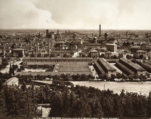 Panoraama Bolognan kaupunkiin: näkymä San Michele in Boscosta.