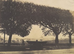 Näkymä Ranskan akatemiasta Villa Medicissä, n. 1852.