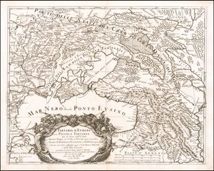 Giacomo Cantelli da Vignolan laatima Pikku-Tartarian kartta vuodelta 1684. tekijältä Giacomo Cantelli