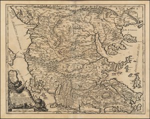 Giacomo Cantelli da Vignolan laatima Thessalian ja Makedonian kartta vuodelta 1684. tekijältä Giacomo Cantelli