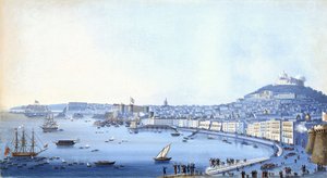 Kontra-amiraali Horatio Nelsonin (1758-1805) saapuminen Napoliin (Italia) 22. syyskuuta.